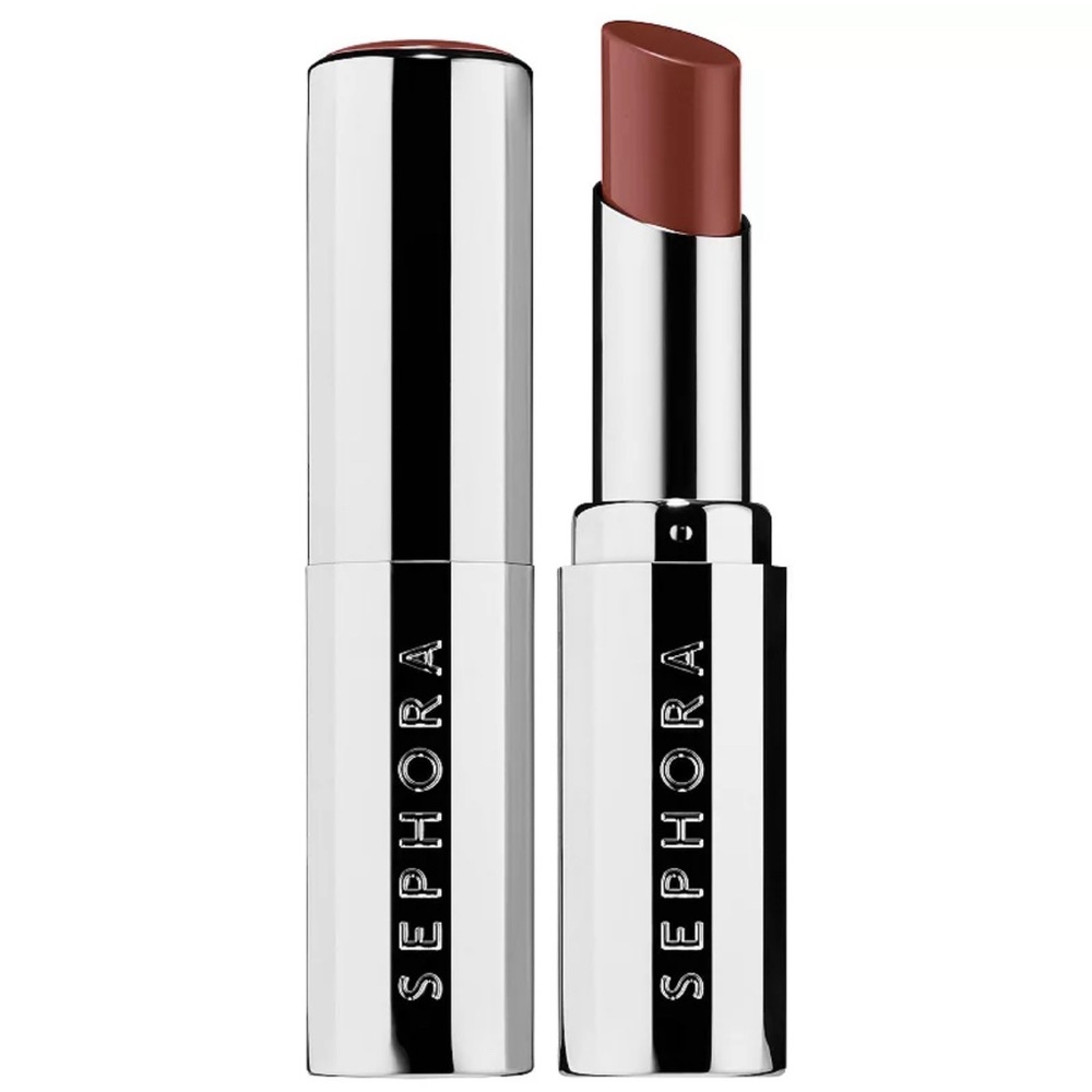 Sephora Collection Rouge Laquer Long Lasting Lipstick RIOT GIRL Dark Brown New